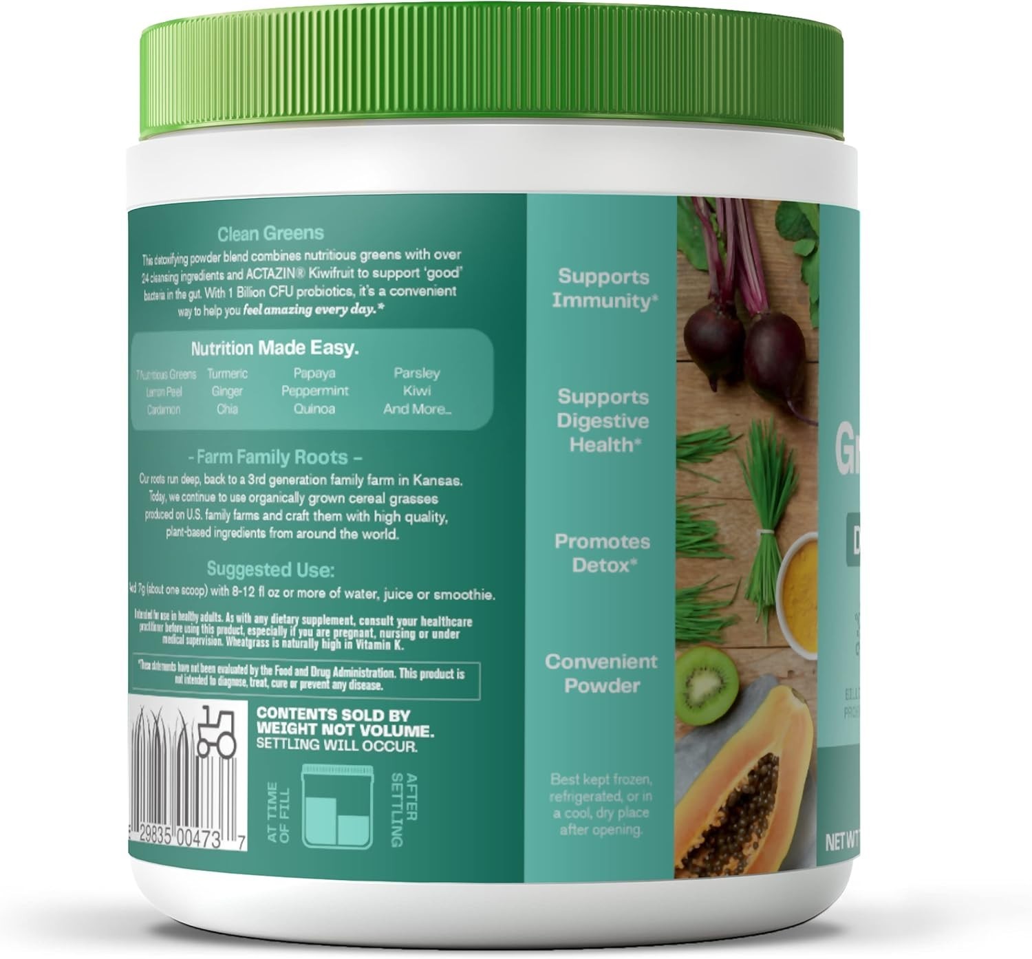Amazing Grass Alkalize Detox Greens Powder Organic Probiotic Cleanse