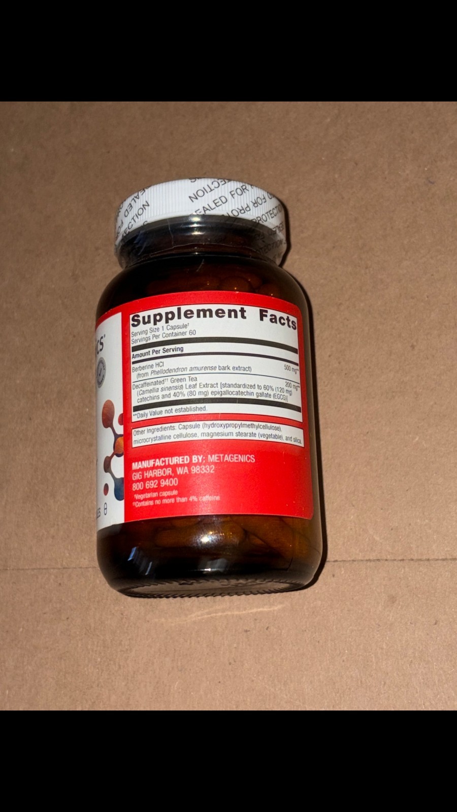 Metagenics Berberine GT 60 Capsules EXP 01/2028