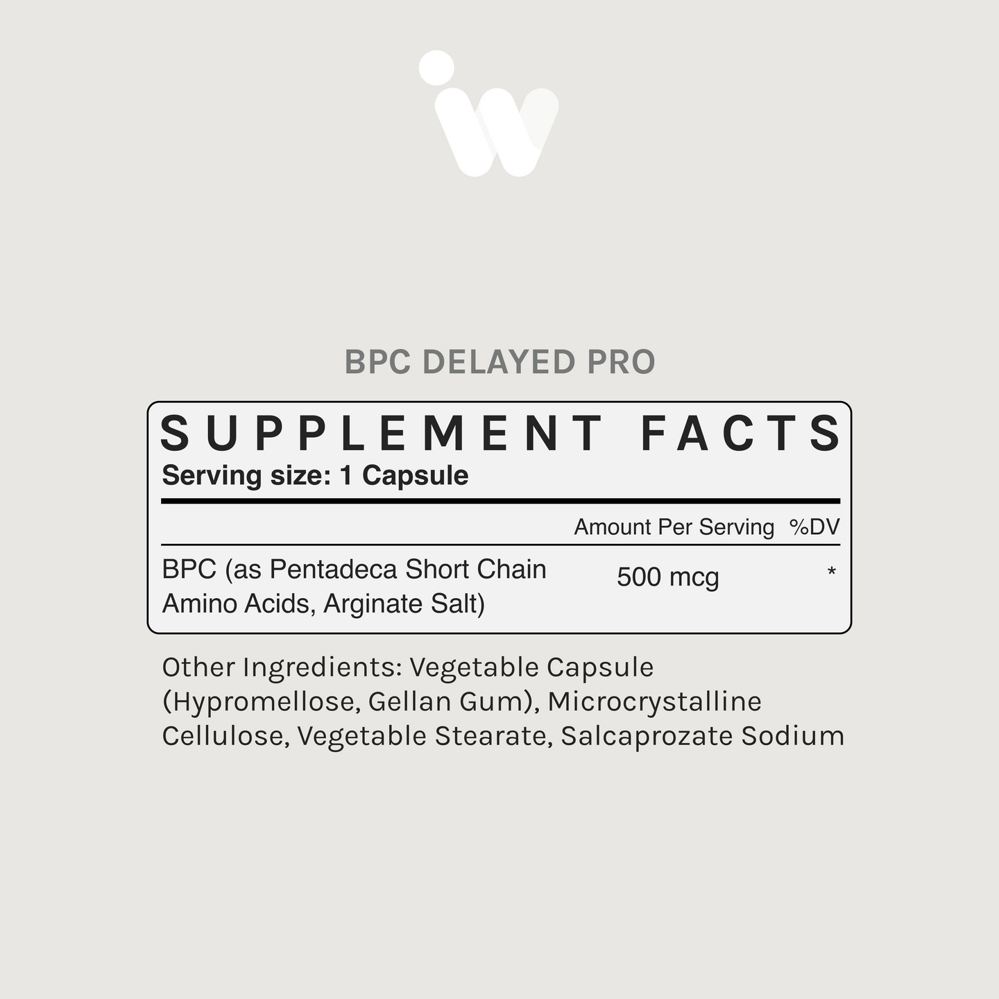 Infiniwell Rapid Pro 500 mcg Arginate Salt with SNAC – 60 Capsules Joint Gut