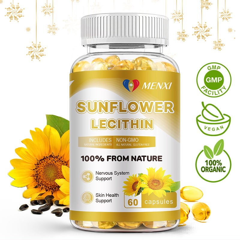 Sunflower Lecithin Supplement 1200mg – Brain Health & Cholesterol Support