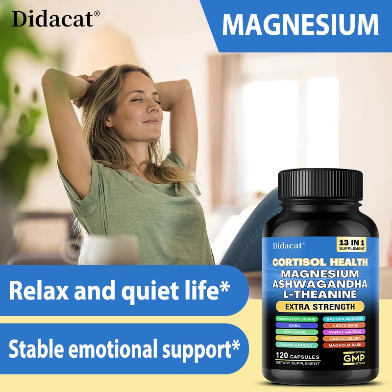 Cortisol Health – with Magnesium – Ashwagandha – for balanced mood and sleep