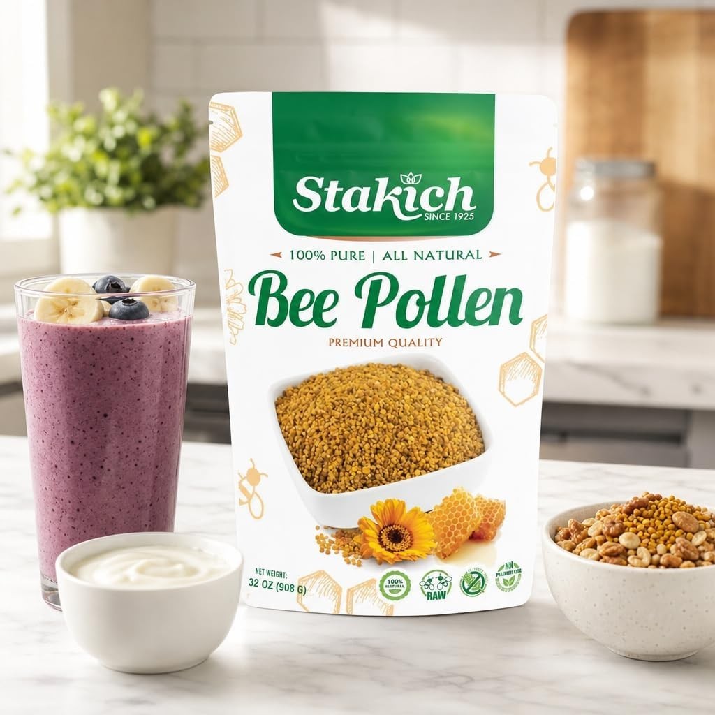 2 Pound Bee Pollen Granules – Natural Energy & Nutrient Powerhouse