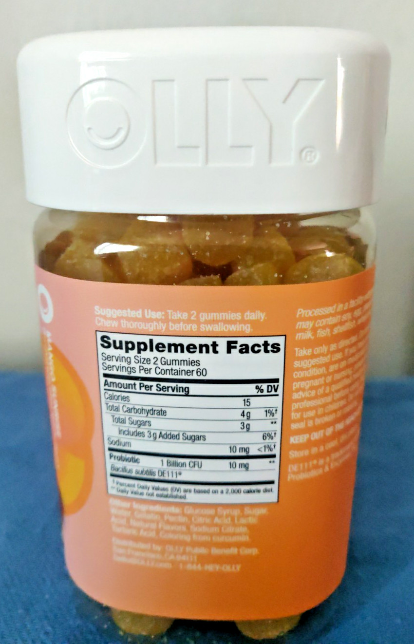 Olly Probiotic Mango Gummy 120 Gummies EXP 02/2027