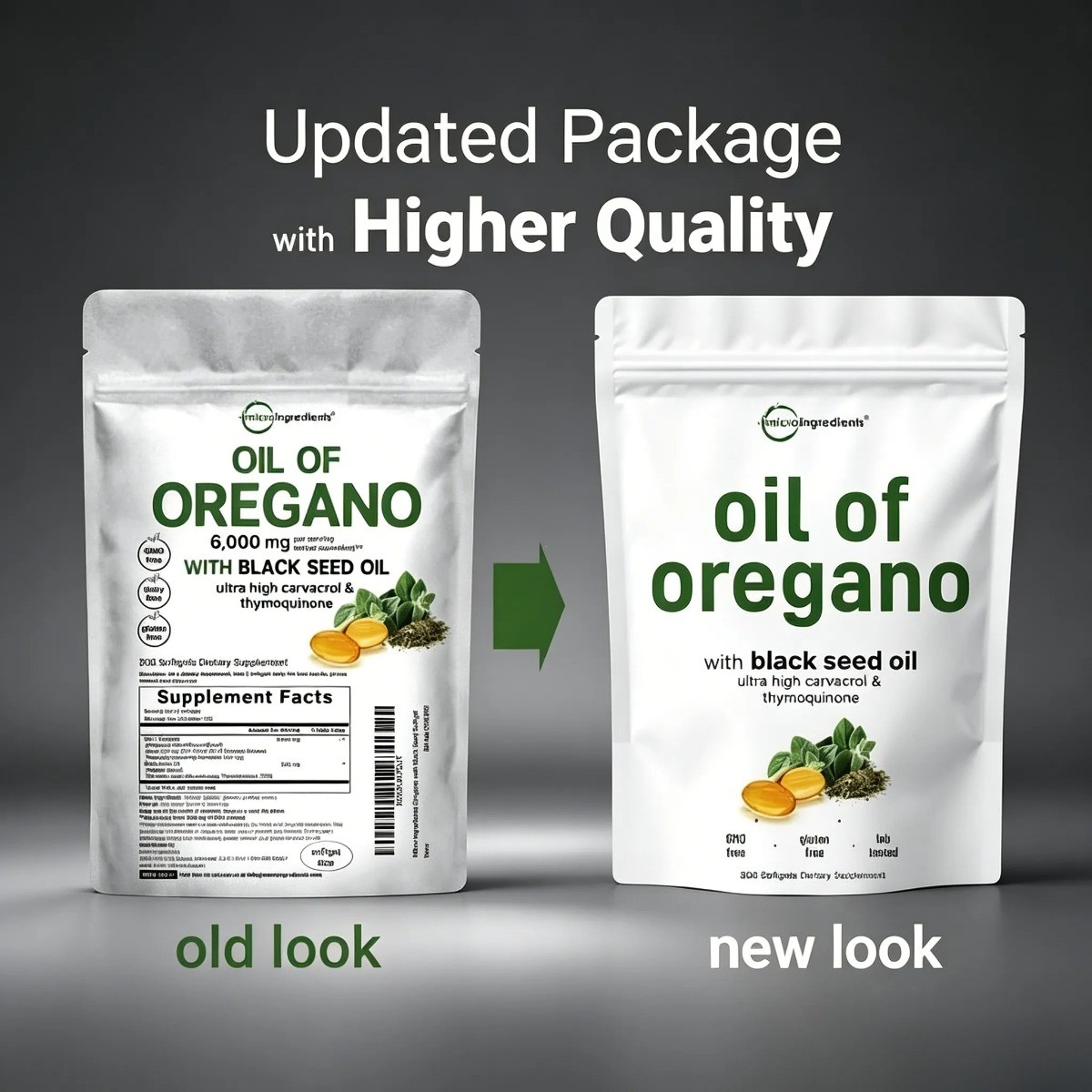 MicroIngredients Oil of Oregano with Black Seed Oil for Immune Support