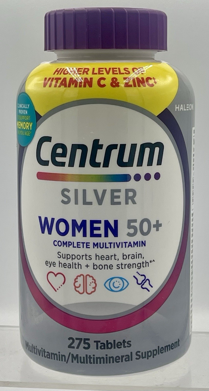 Centrum Silver Women 50 Plus Complete Daily Multivitamin 275 Tabs EXP 08/2027
