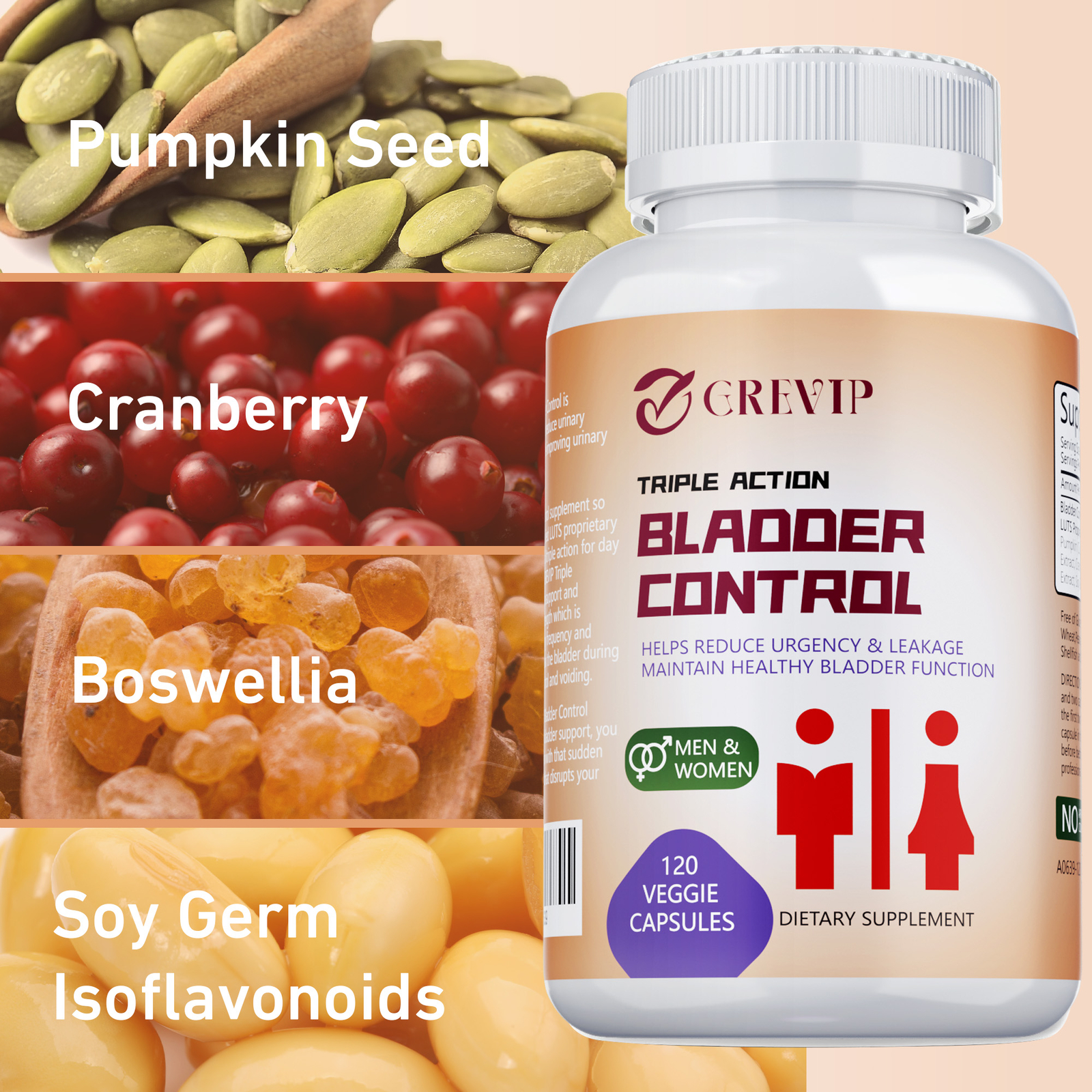 Bladder Control Capsules – Helps with Overactive Bladder,Improve Bladder Control