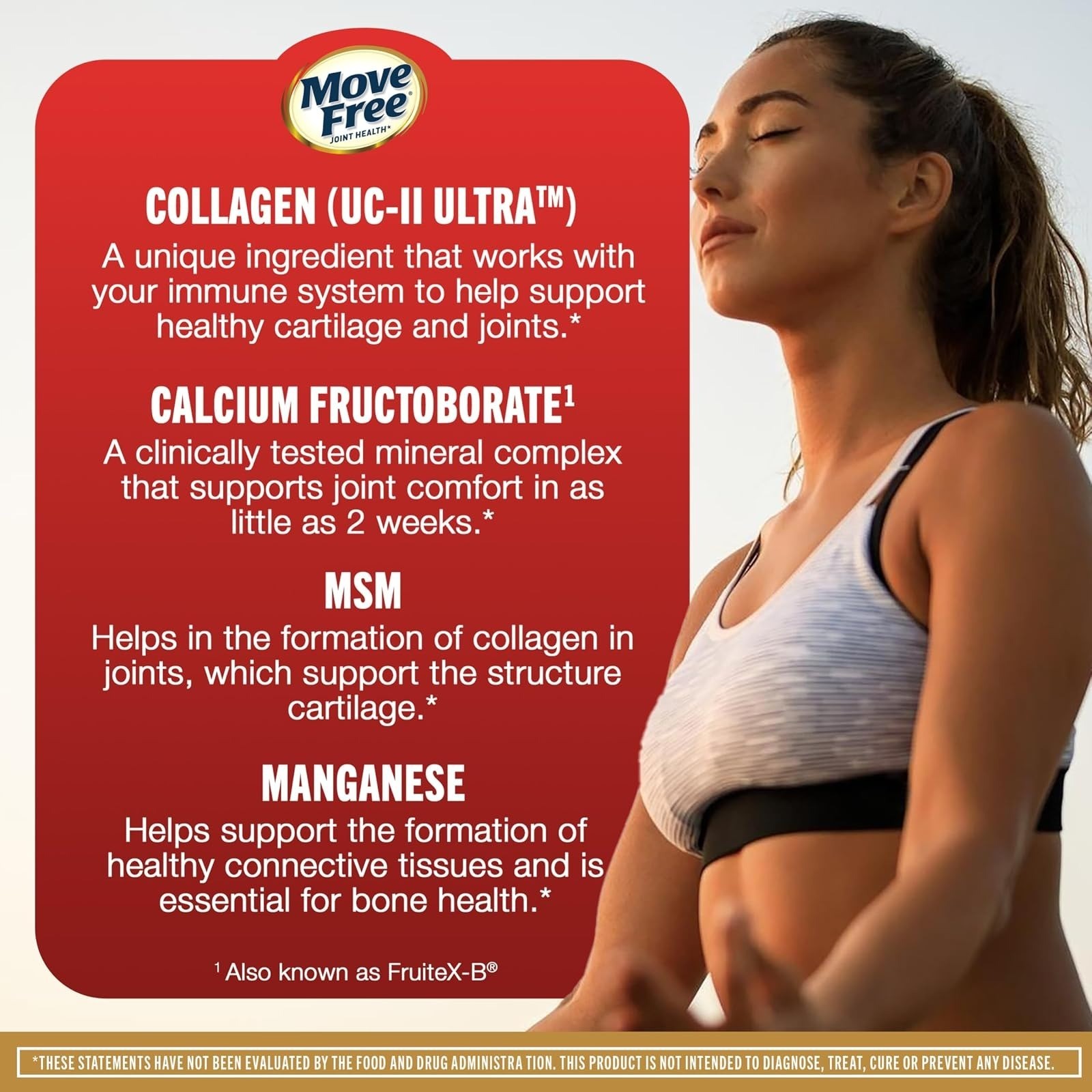 Move Free Ultra Pro Joint Support – Type 2 Collagen & MSM – 120 Tablets