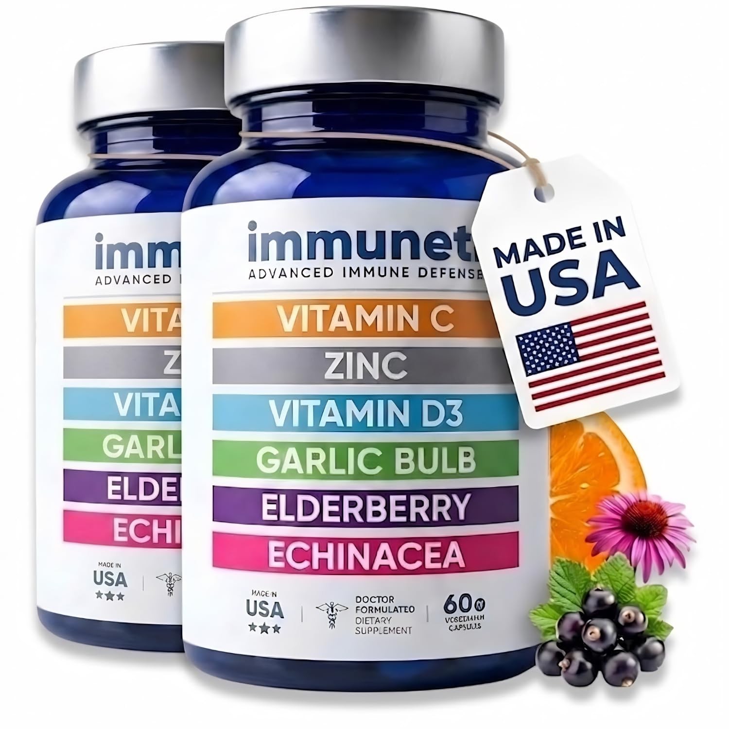 Advanced Immune Support – Doctor Formulated 6-in-1 Daily Immunity Supplement …