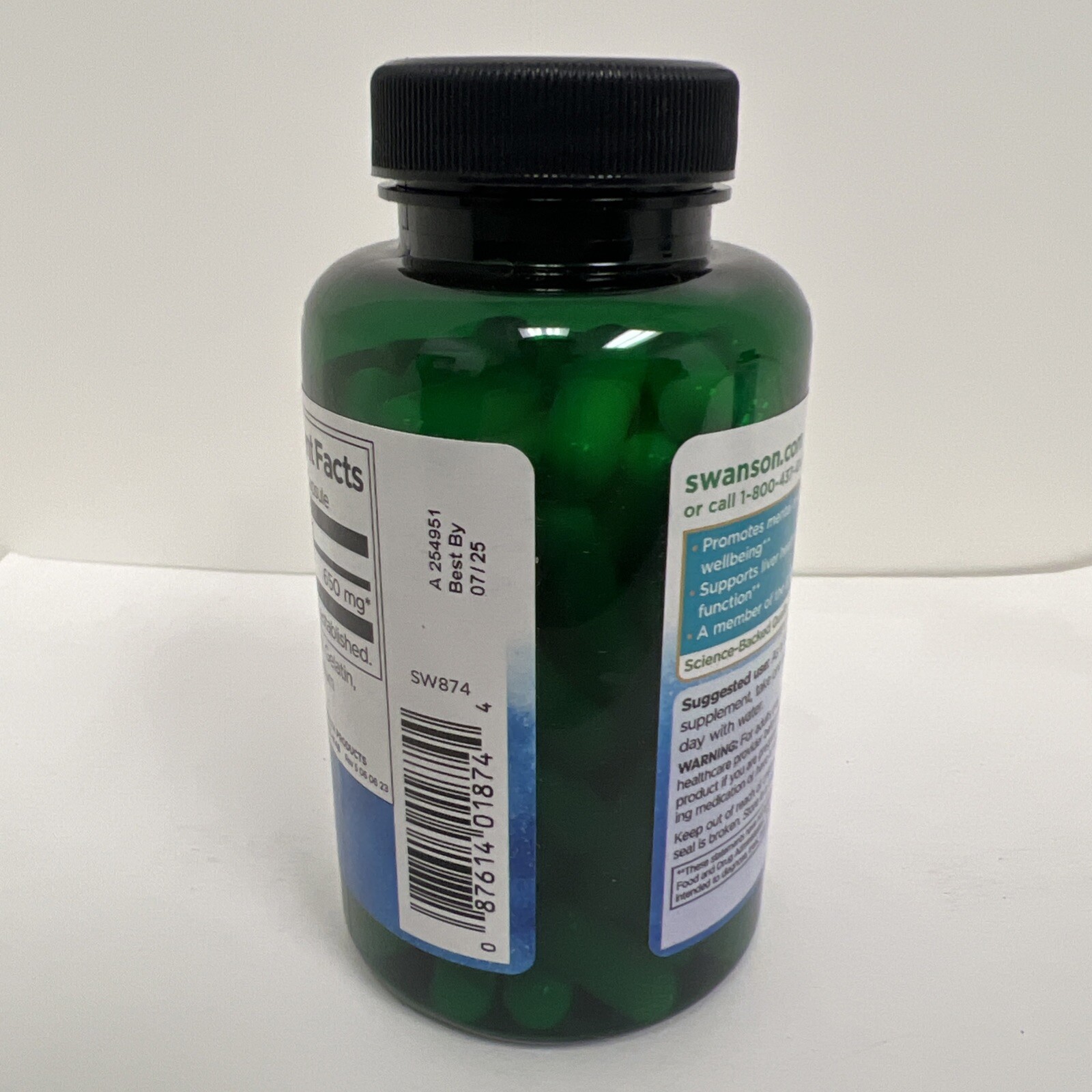 Swanson Inositol 650 mg 100 CapsulesX2 Pack EXP:07/2025
