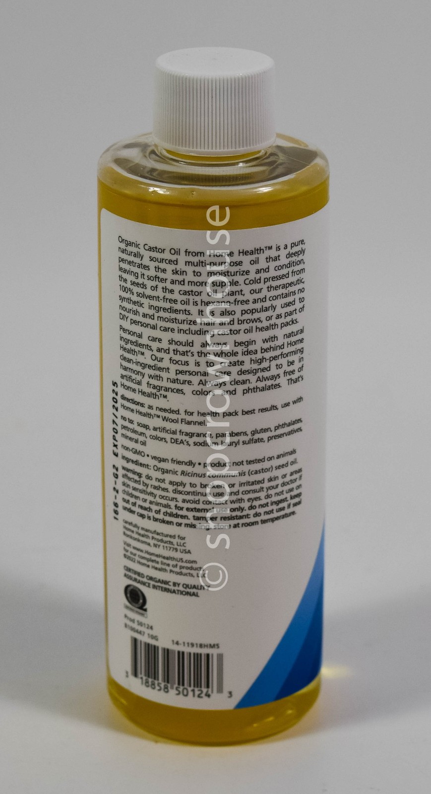 Home Health Organic CASTOR OIL Cold Pressed Non-GMO 100% Solvent Free 01/2028