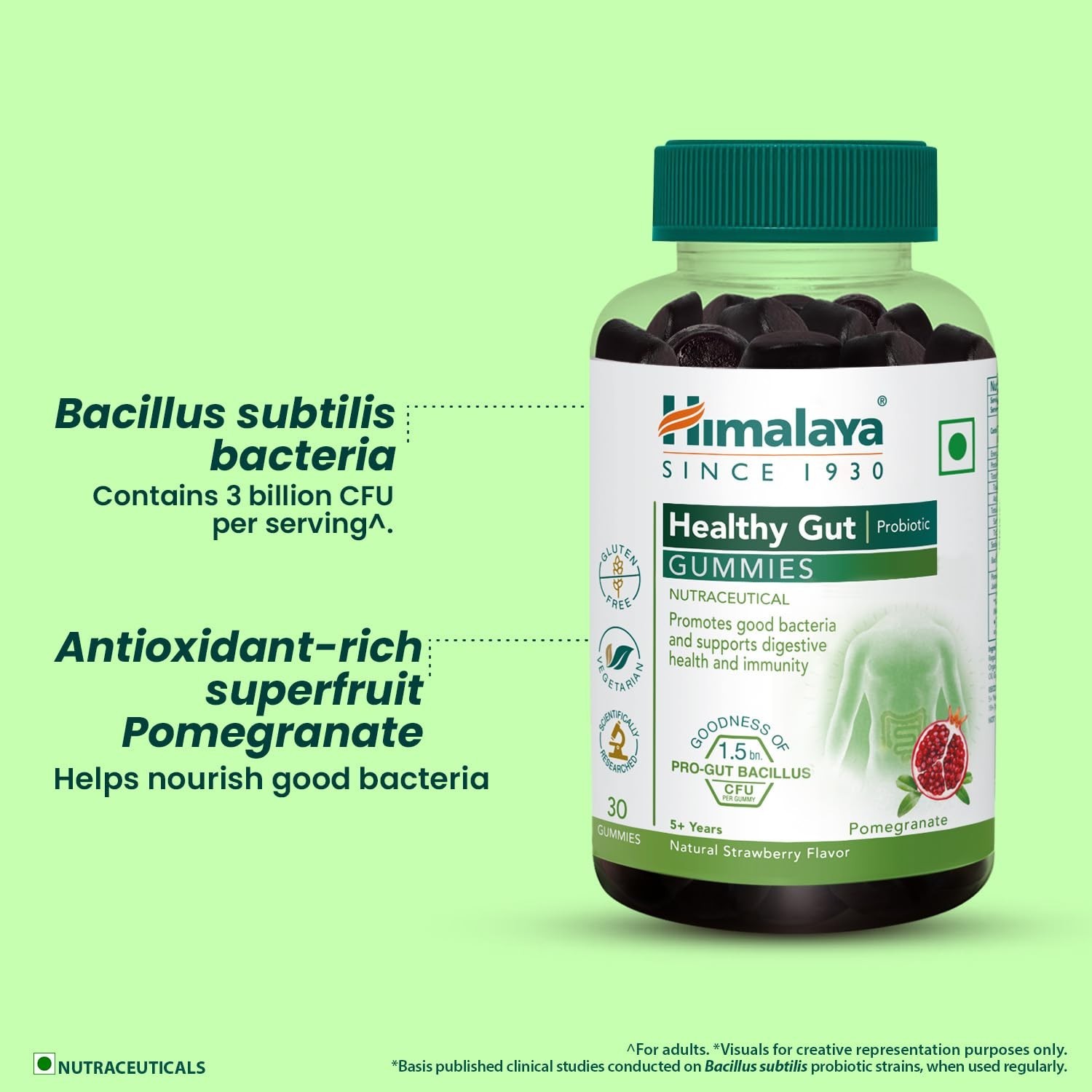 Himalaya Healthy Gut Probiotic Gummies 30 x2 Digestive Health & Immunity