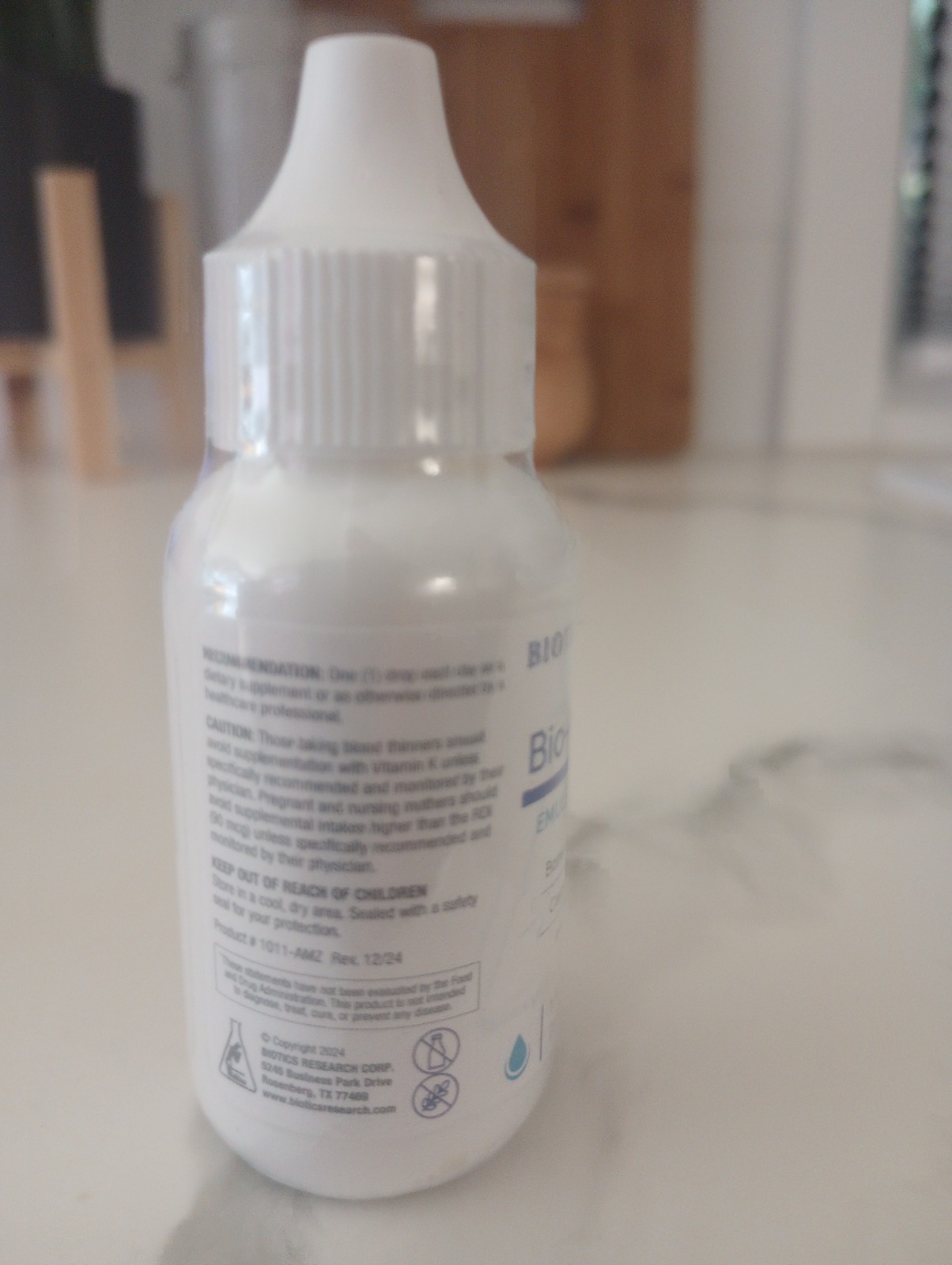 Biotics Research Bio-K-Mulsion 1 Fl Oz (30 mL) Dietary Supplement Brand New