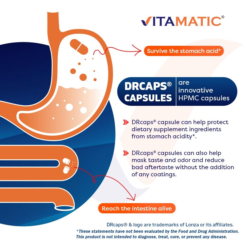 Vitamatic Lactobacillus Gasseri – 12 Billion per DR Capsule – 60 Count