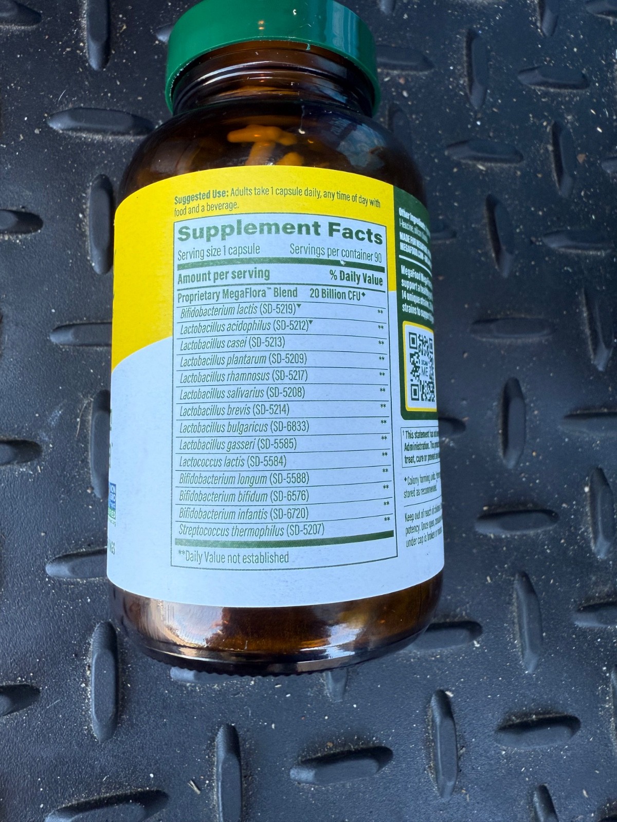 MegaFood MegaFlora Probiotic Daily 90 mini capsules