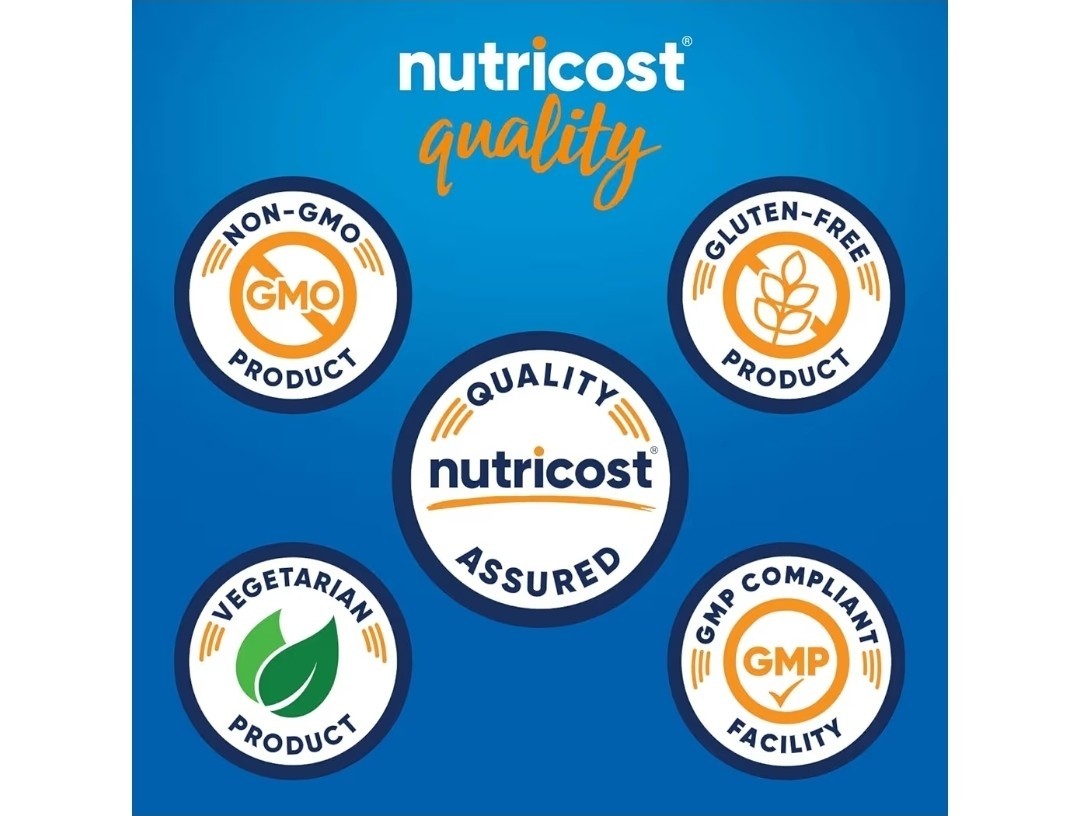 Nutricost Magnesium Glycinate (Bisglycinate) 210mg 180 Capsules Non-GMO