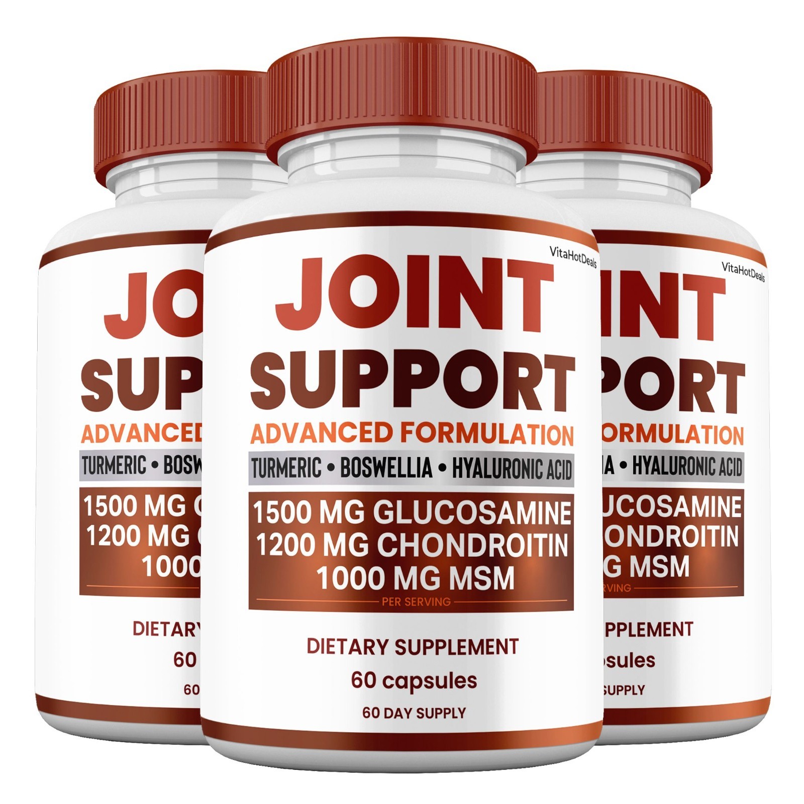 Joint Support Capsules, Max Strength, Joint Support Supplement (3 pack)