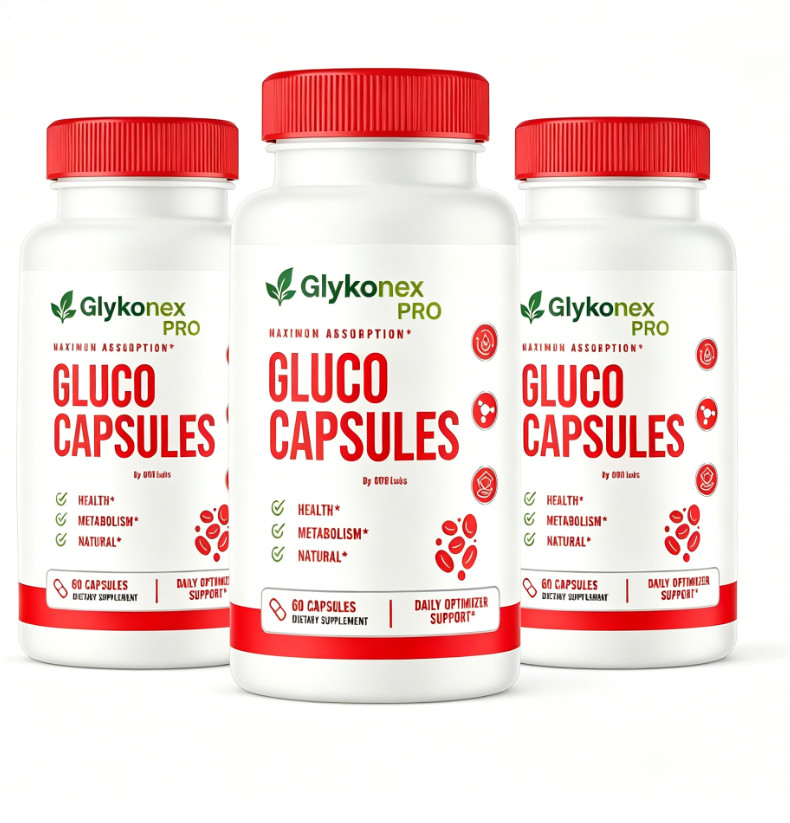3Pack GlykoNex Gluco Capsules Blood Health Support Dietary Supplement 60Capsules