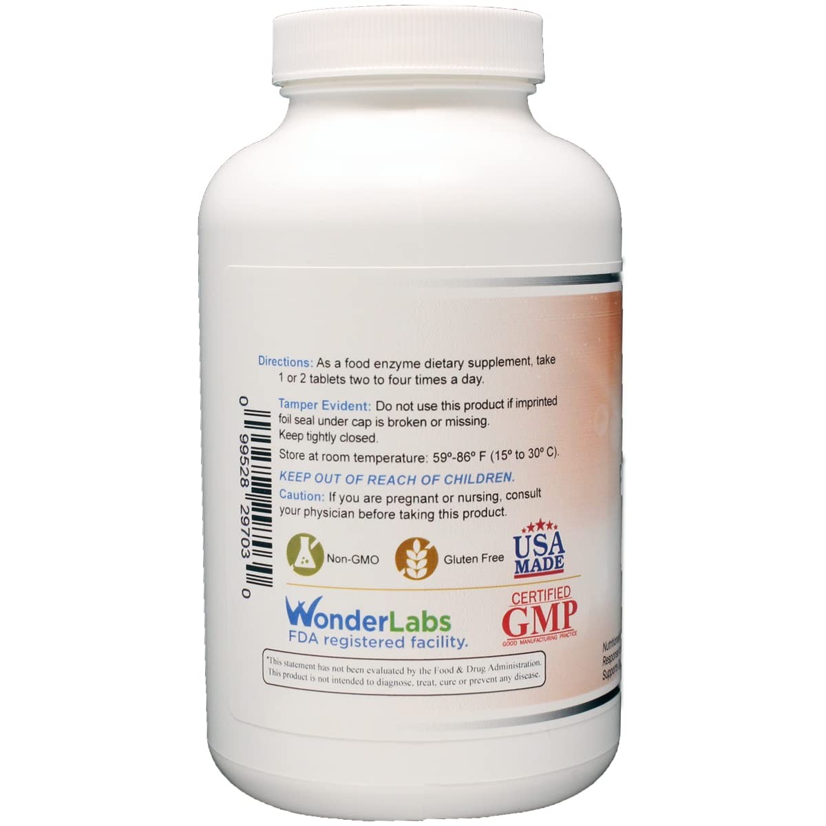Wonder Laboratories Proteolytic Enzymes | Bromelain 300 Count (Pack of 1)