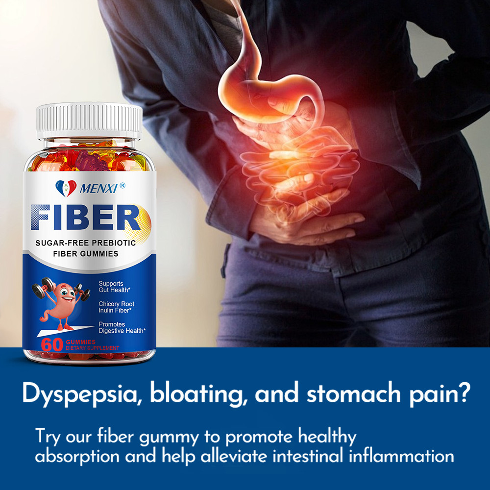 60 Fiber Gummies – Digestive & Gut Health Support – Dietary Fiber Supplement