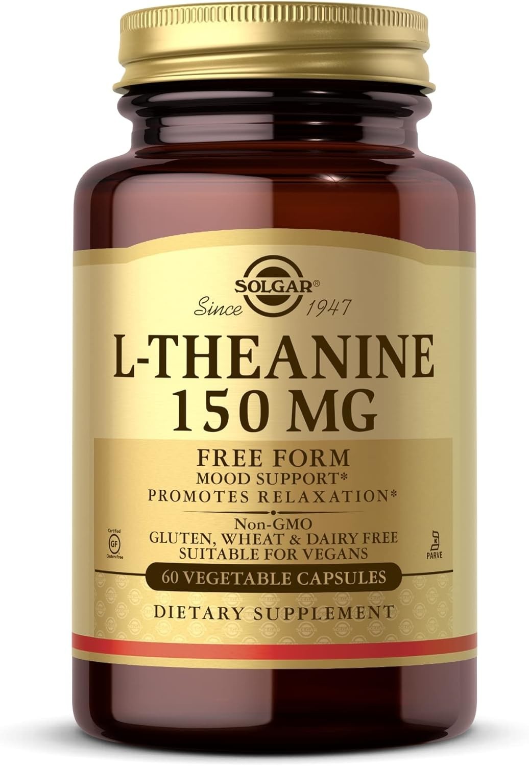 Solgar L-Theanine 150 mg – 60 Vegetable Capsules – Promotes Relaxation EXP 11/26