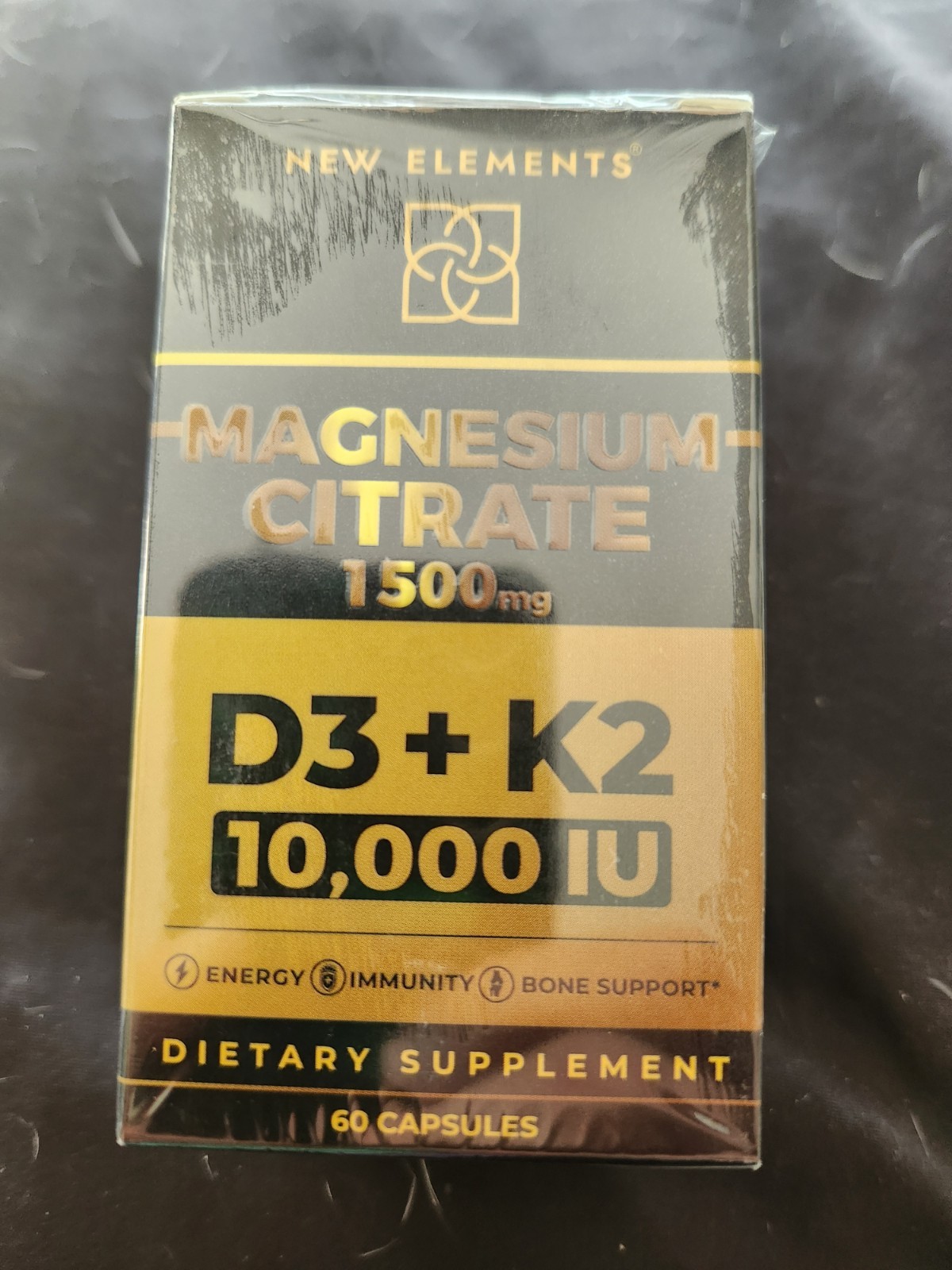 X’s 3 New Elements Magnesium Citrate D3 +K2. 10.000IU
