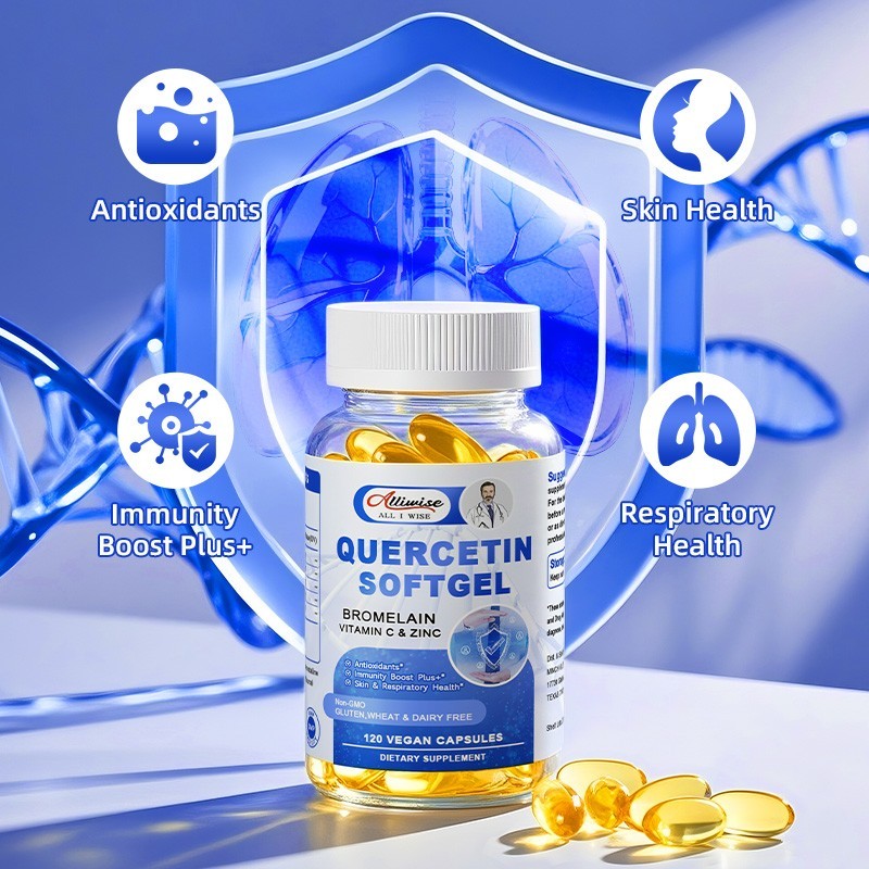 1000MG Quercetin with Bromelain & Zinc – Natural Immune Support Supplement