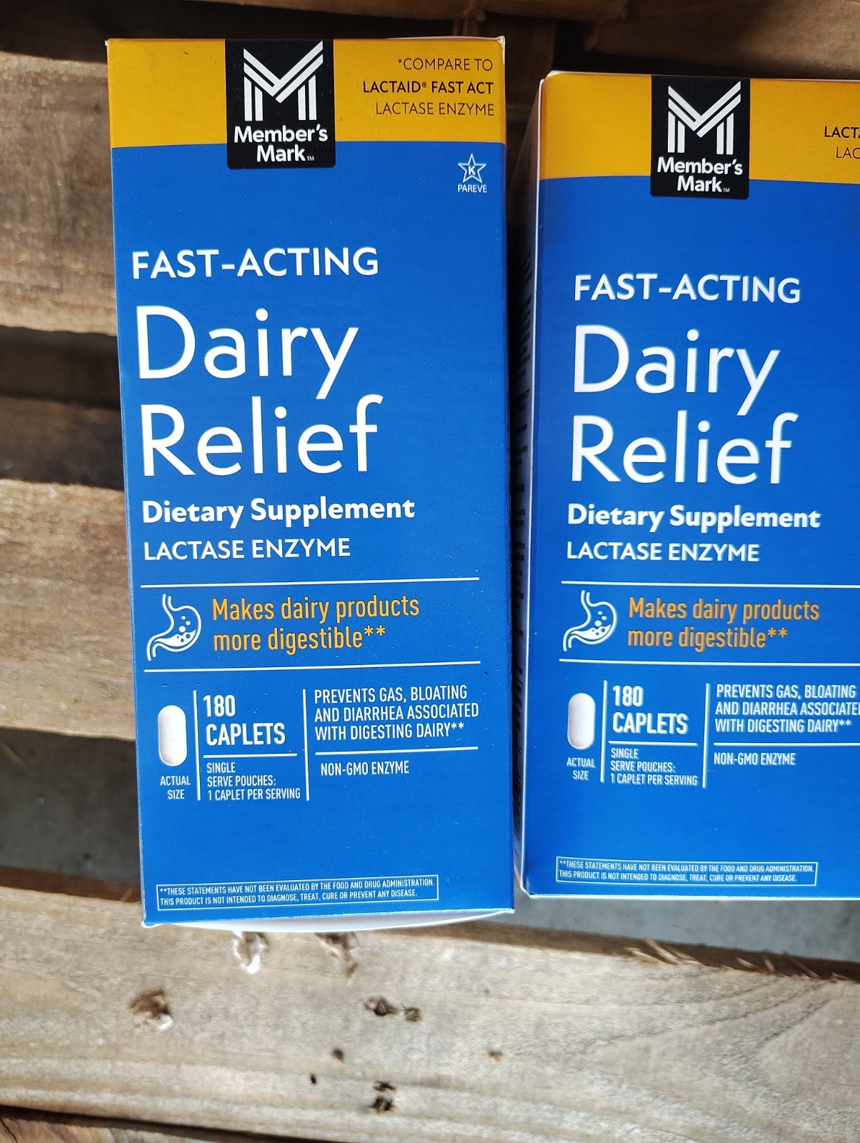 Fast Acting Dairy Relief Dietary Supplement Lactase Enzyme