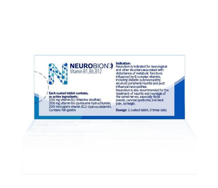 2 x Neurobion Vitamin B Complex B1 B6 B12 120 Tablets Original Supplement