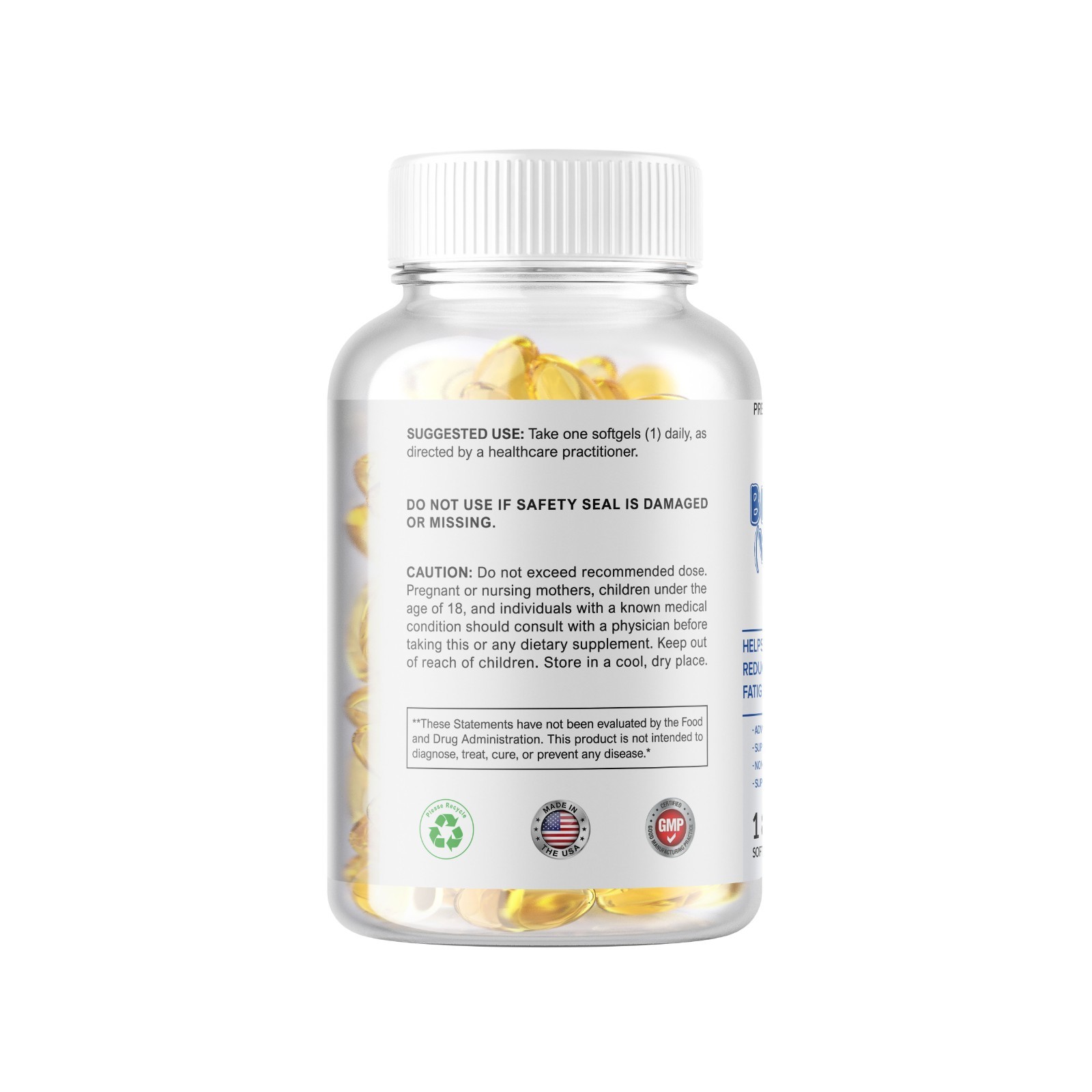 Benfotiamine 300mg 180 Softgels Gluten Free and Non-GMO Vitamin B1
