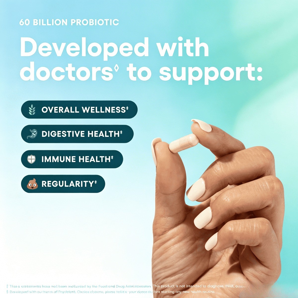 Physician’s Choice 60B Probiotic – Daily Gut & Immune Health, 10 Strains