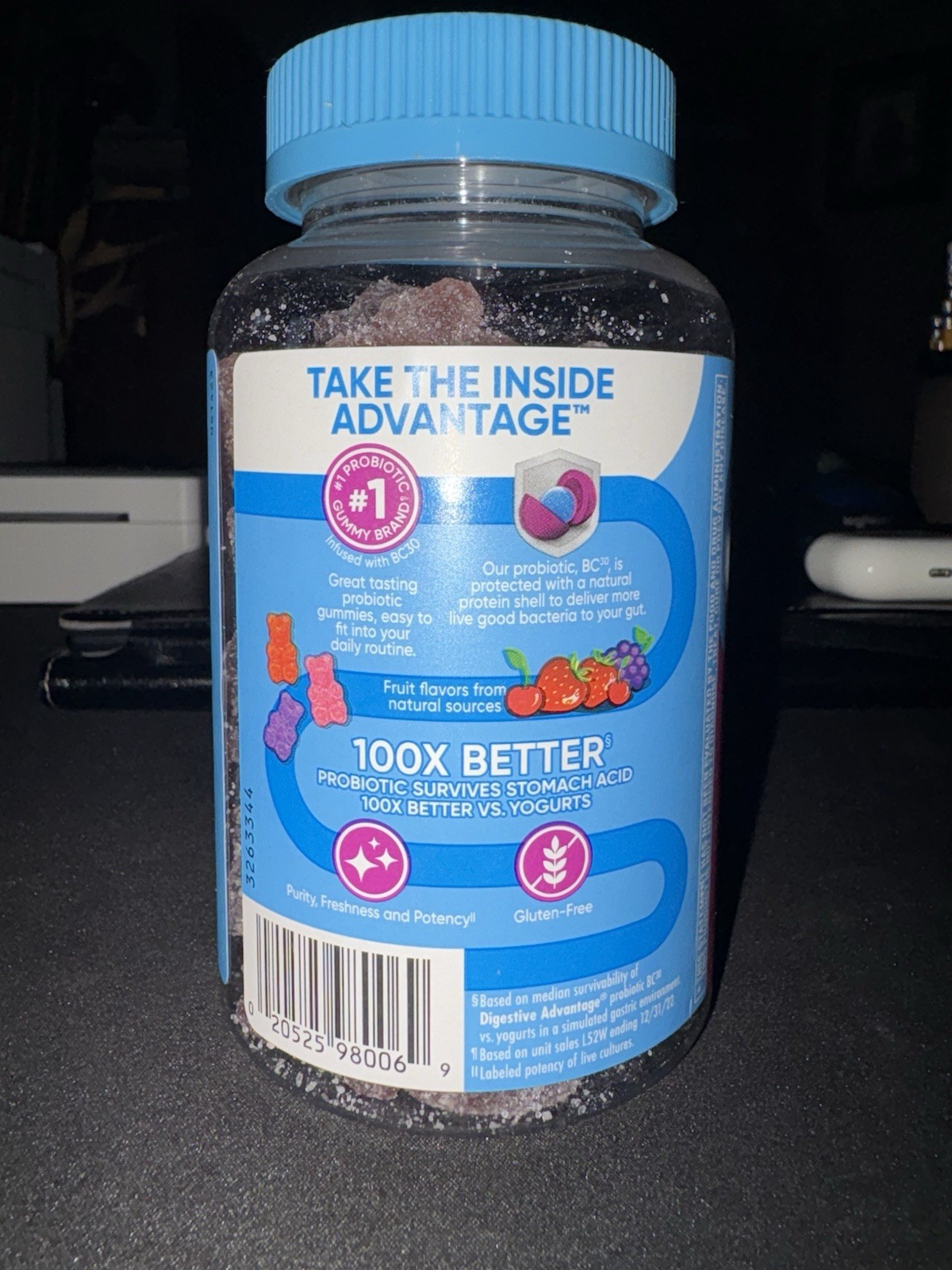 Sealed Digestive Advantage Daily Probiotics 3 In 1 – 90 Gummies Exp. 11/26