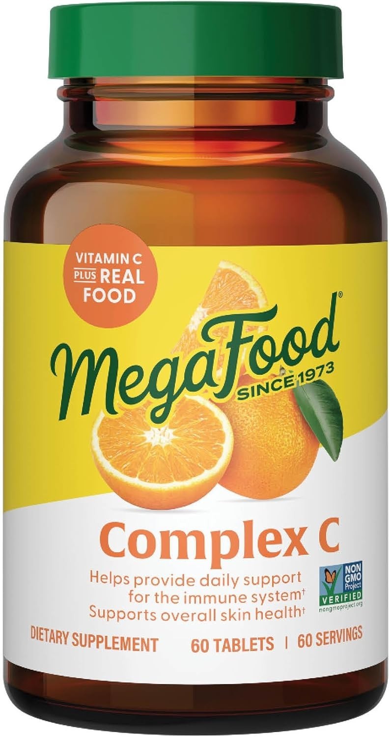 MegaFood Complex C 60 Tablets Dairy-Free, Gluten-Free, Kosher, exp 11/26
