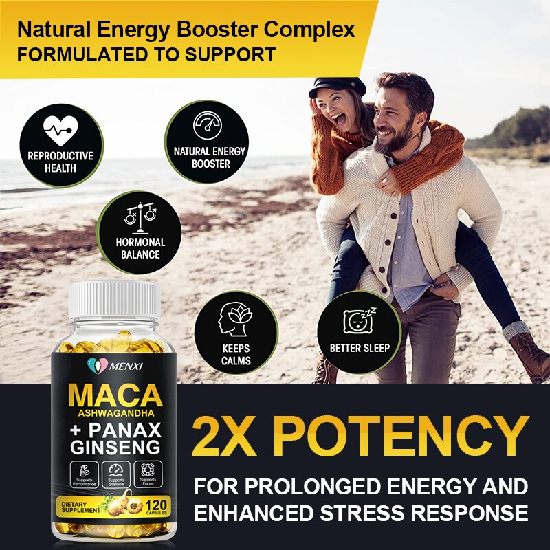 MACA Male Enhancement Bigger Thicker Stronger Sex Pills Boost for man 120 Caps