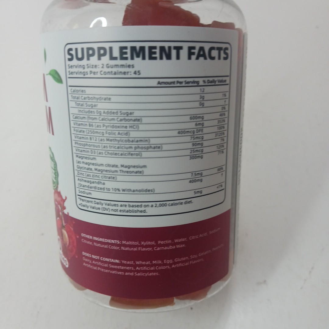 Calcium Magnesium Zinc Gummies with Vitamin D & Zinc Exp 12/2025