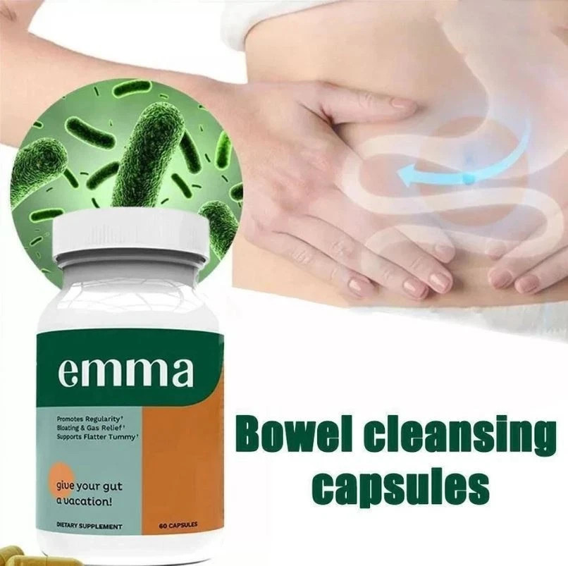 Emma Gut Health Supplement 60 Capsules for Bloating Relief & Leaky Gut