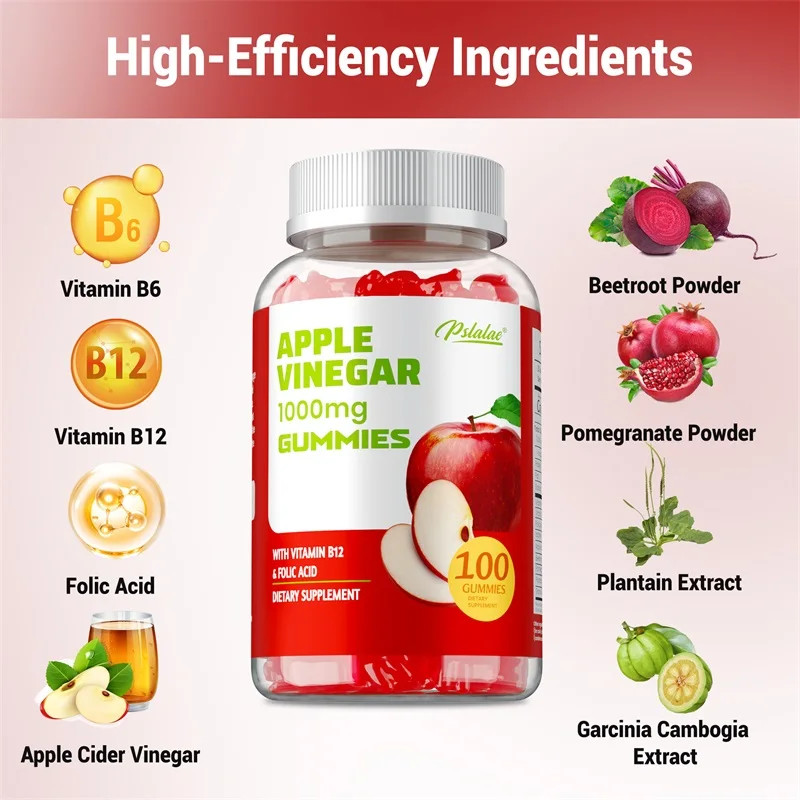 Apple Cider Vinegar 100pcs – Boost Energy, Digestive Function and Immune Health