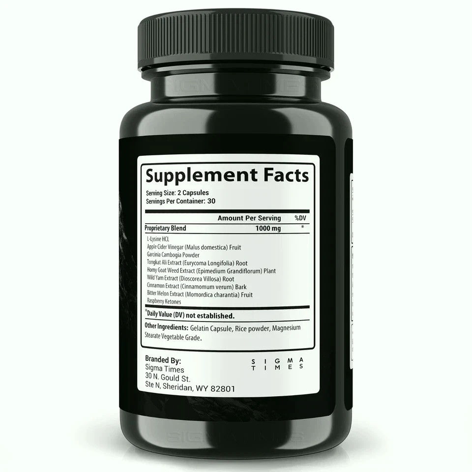 Natural Hardero Men’s Wellness Support Caps Daily Formula Free Ship Pack of 1