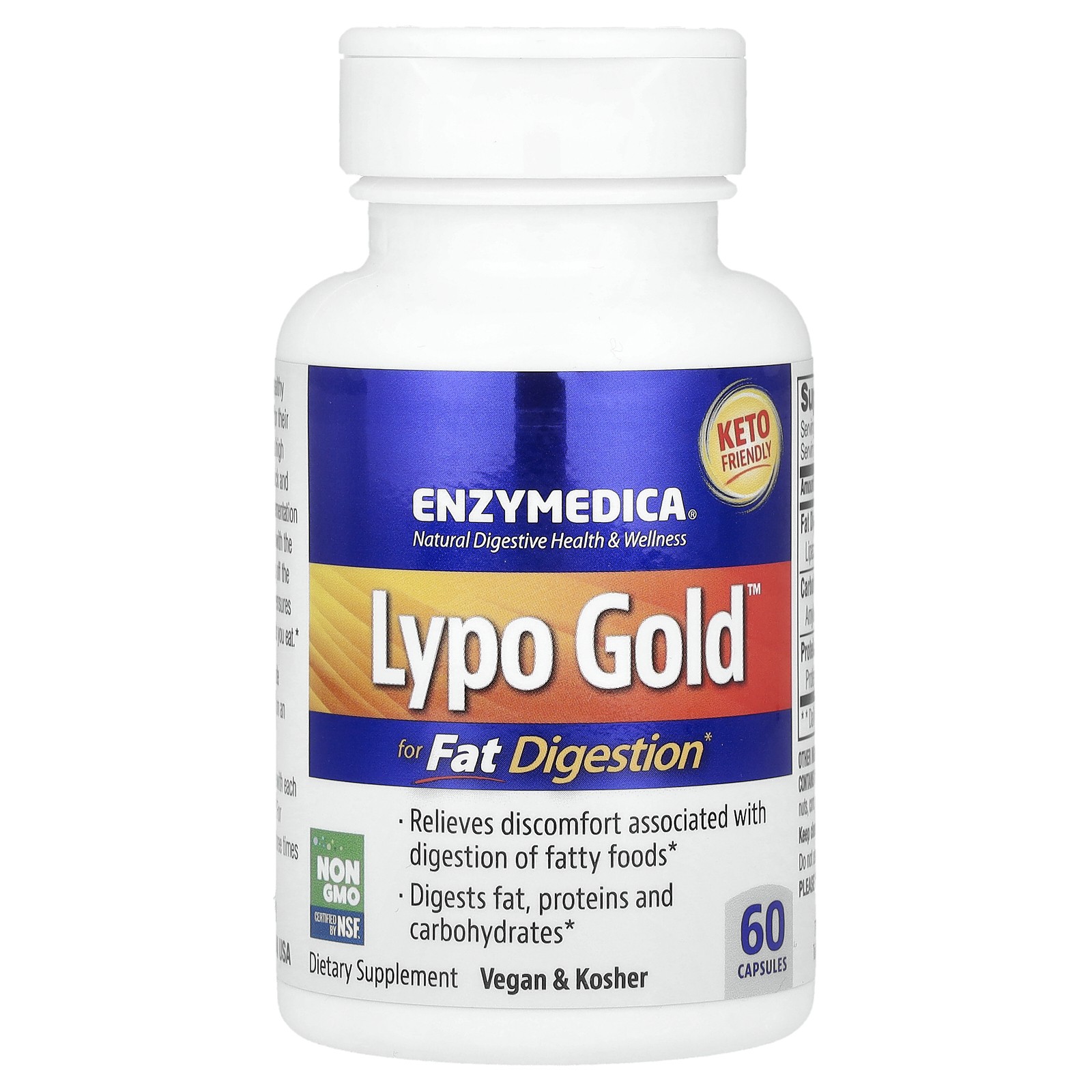 Lypo Gold, For Fat Digestion, 60 Capsules