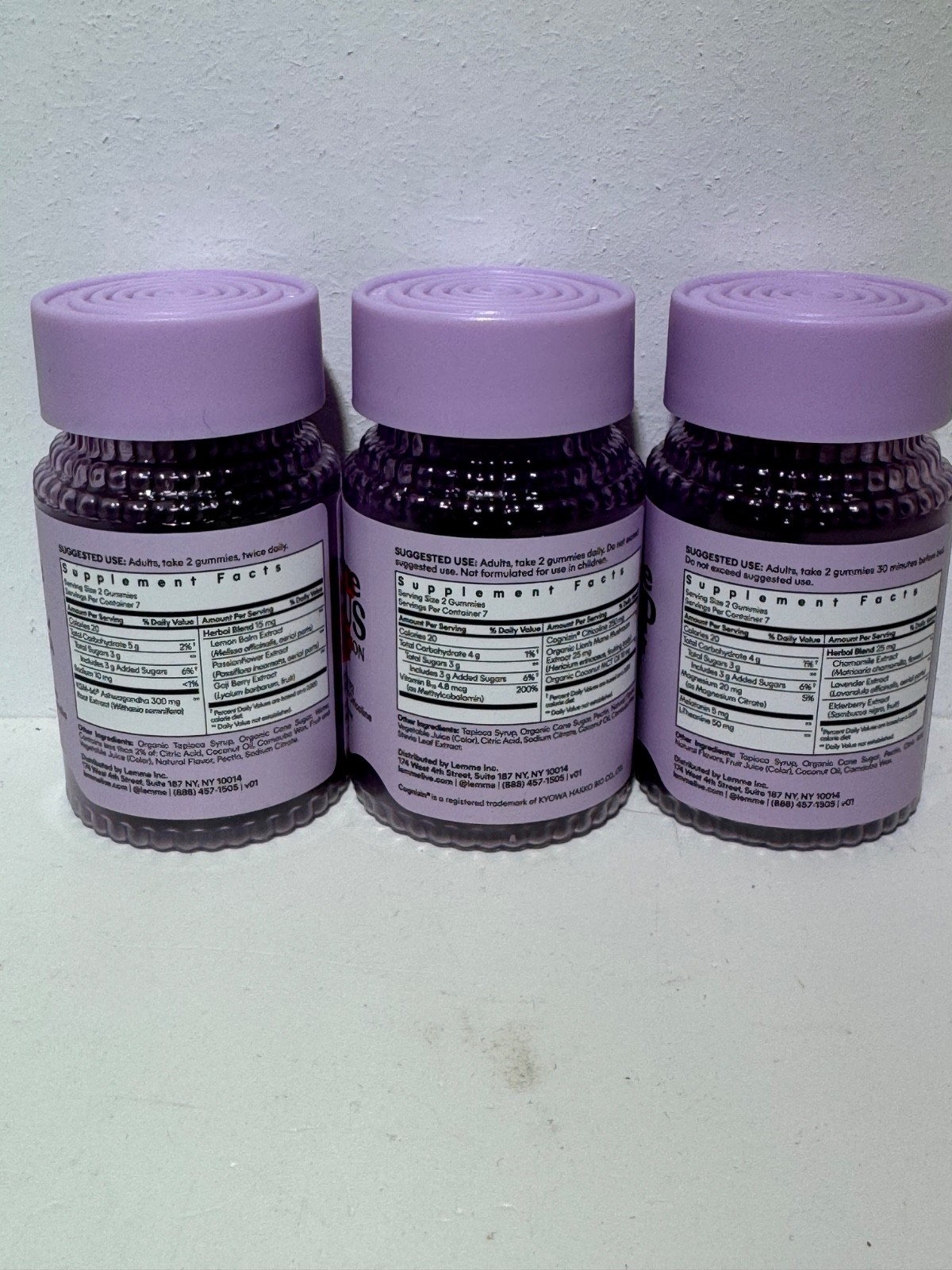 Lemme Chill ashwagandha Focus Sleep melatonin gummies 14 per bottle