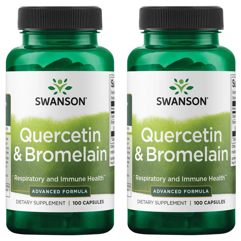 Swanson Quercetin Bromelain-Promote Respiratory Health Support-Aid Seasonal