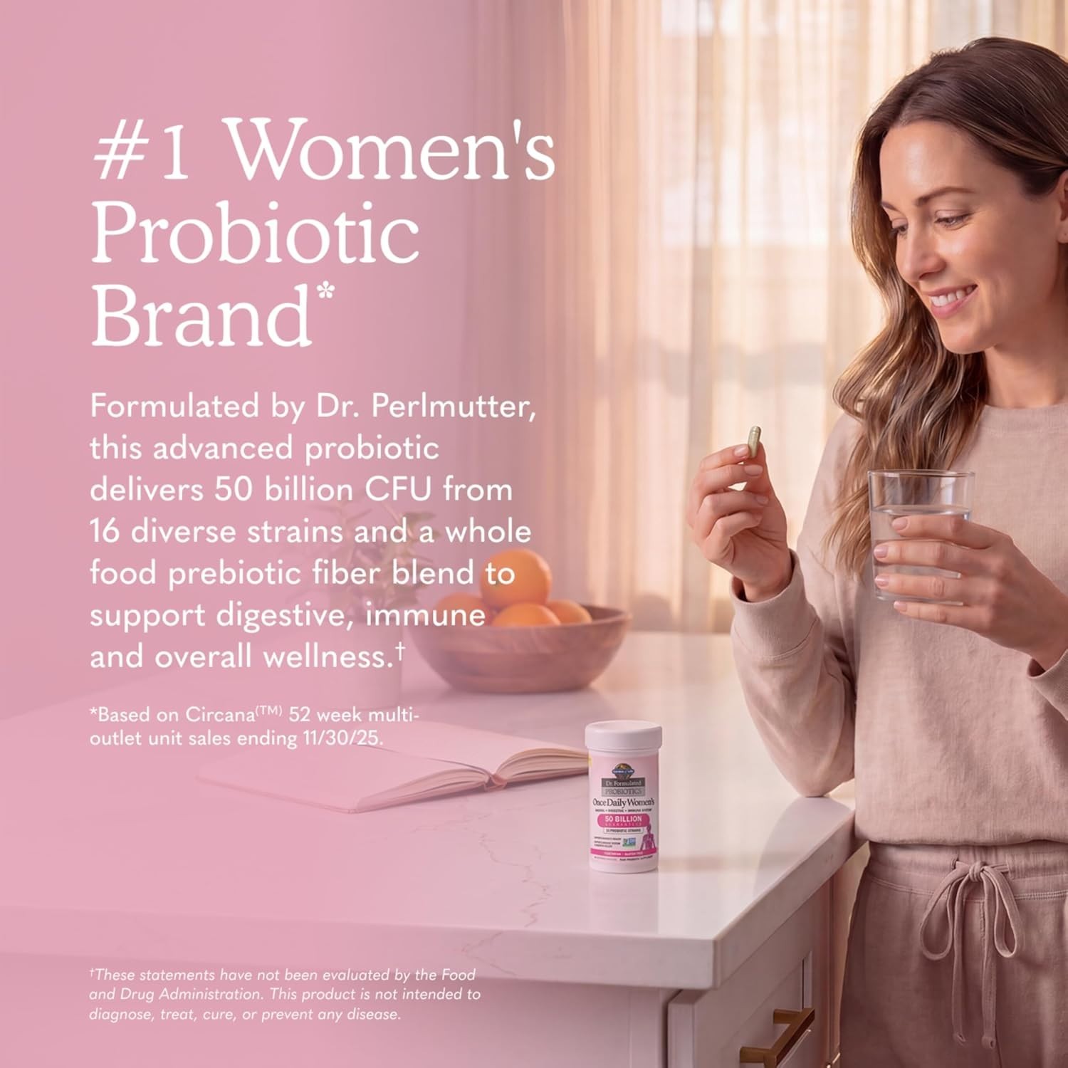 Daily Probiotics for Women with 16 Strains – Supports Digestive & Vaginal Health