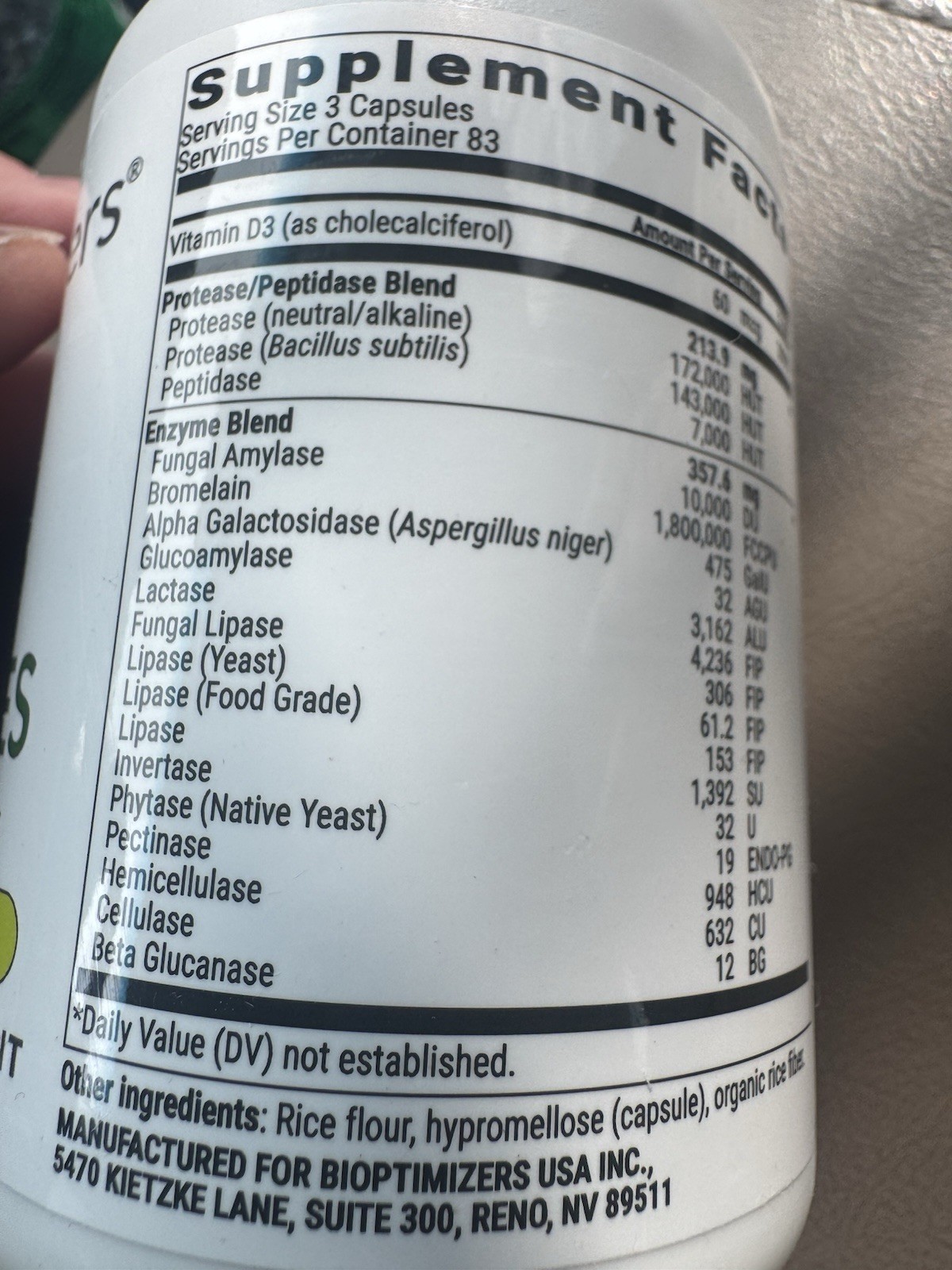 MassZymes 4.0 – Digestive Enzymes by BiOptimizers (250 Veg Caps) Best Price