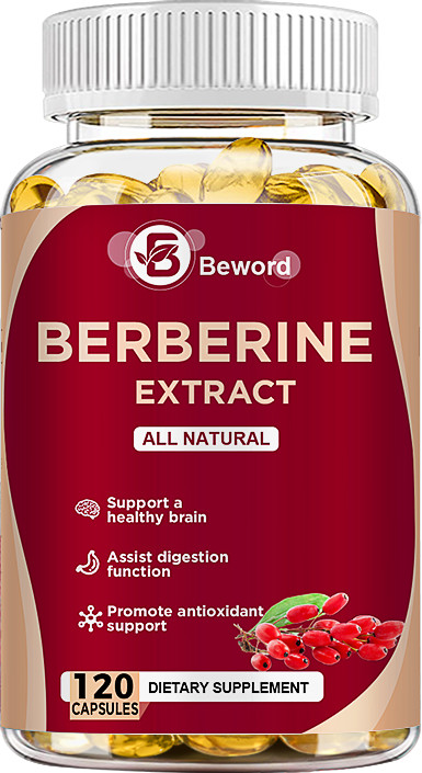 4 Packs Berberine 1200mg High Absorption For Blood Sugar Immune 3 Months Supply