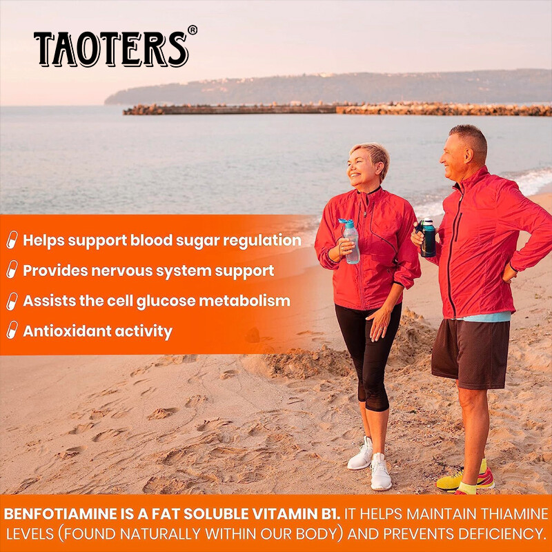 Contains 600 Mg Benfotiamine and 140mg Curcumin Per Serving |Vegetarian Capsules