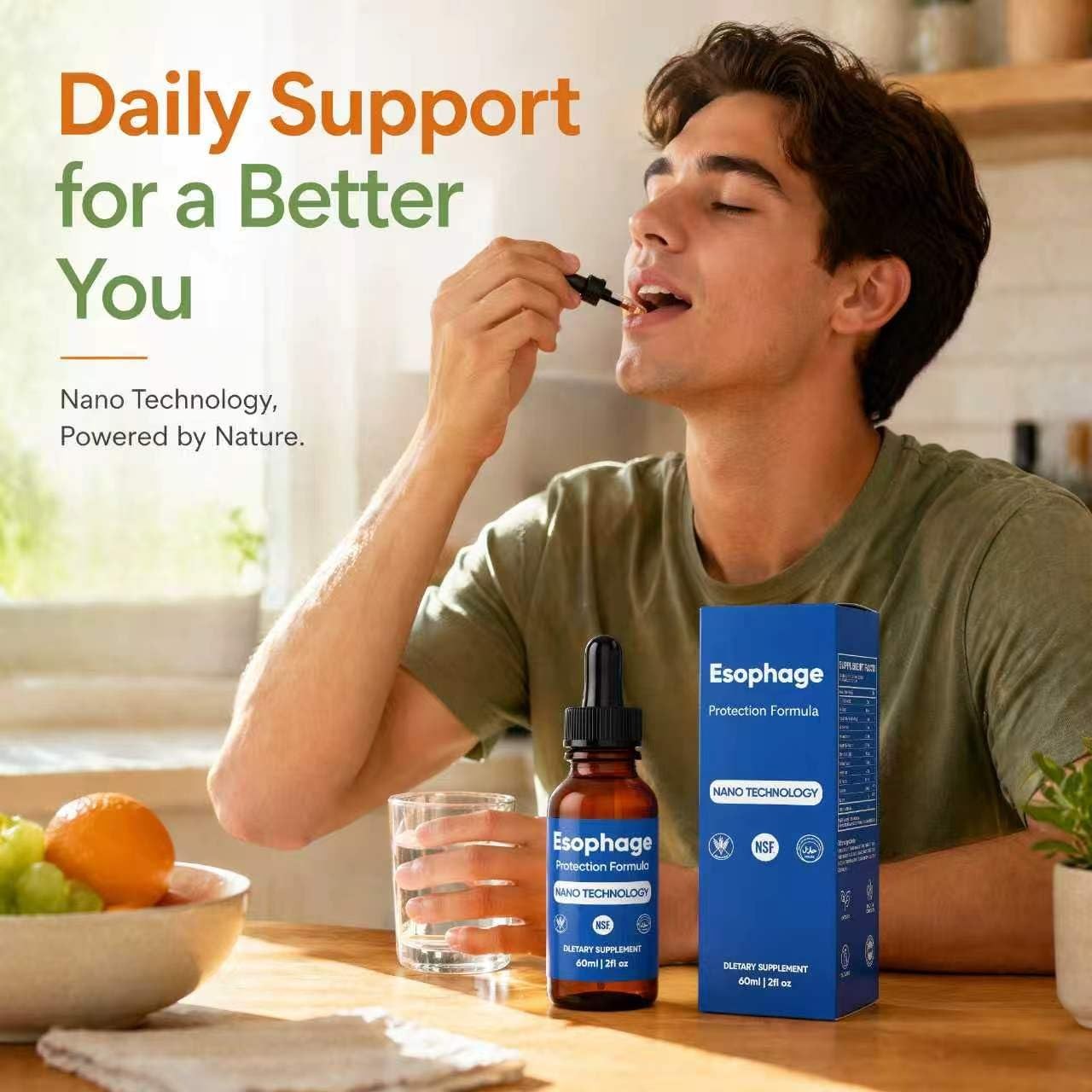 Nano Powered Esophageal Drops 2 Fl Oz (Pack of 1)