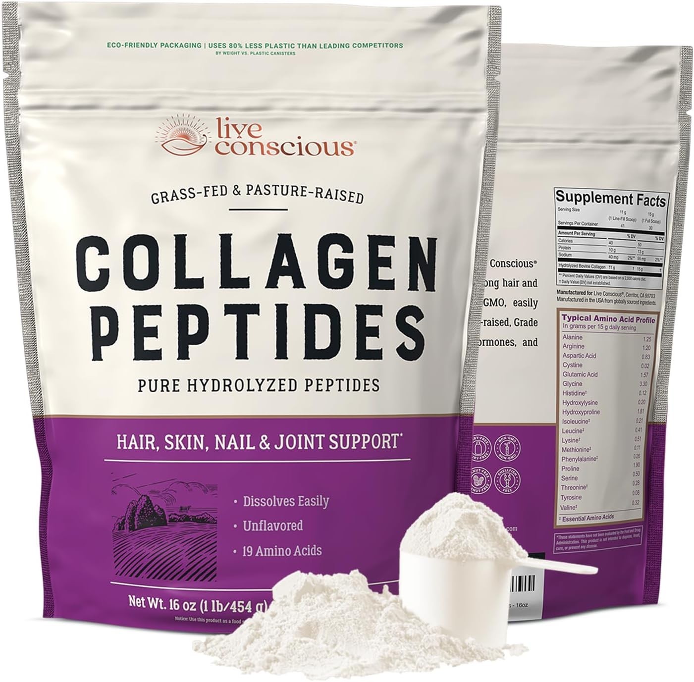 Revitalize & Shine: Naturally-Sourced Collagen Powder for Youthful Skin, Hair…