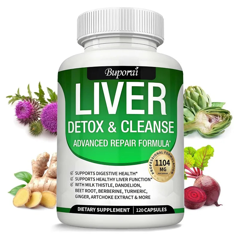 Liver Cleanse Detox Restorer 120pcs,Liver Health,Promote Digestion & Absorption