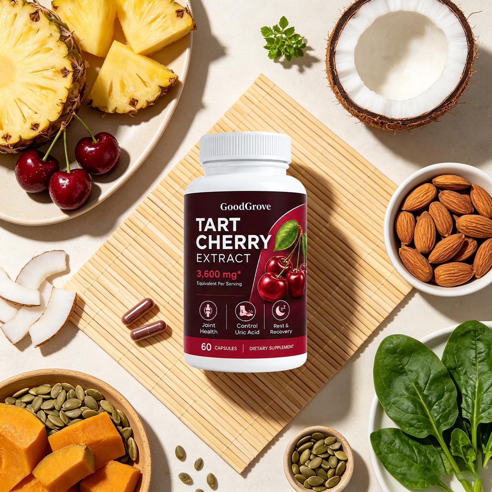 GoodGrove Tart Cherry Extract, Sport Endurance, Sleep Aid, Bone & Joint Health