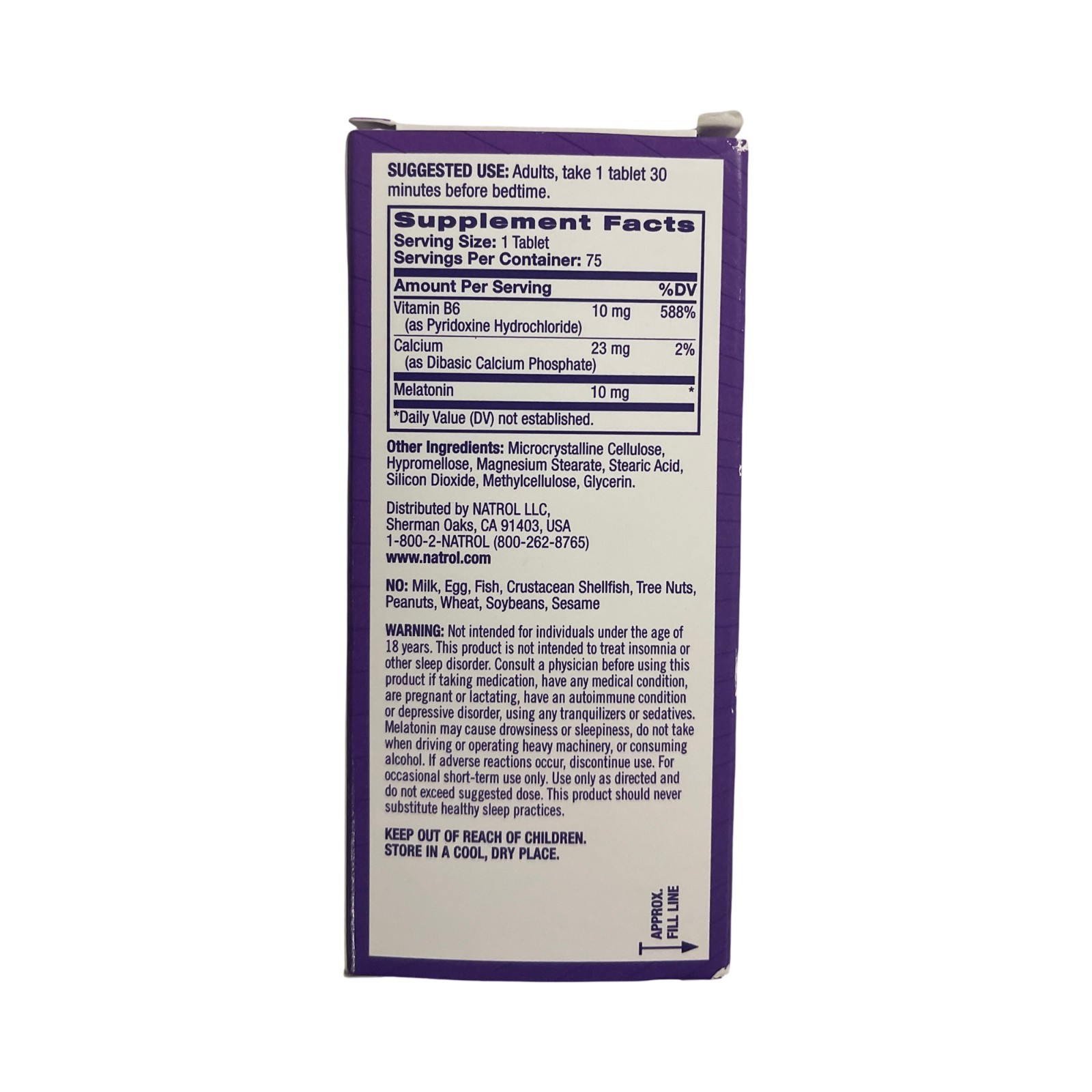 Natrol Melatonin Advanced 10mg Time Release Sleep Aid Tablets – 75ct, Exp: 7/26