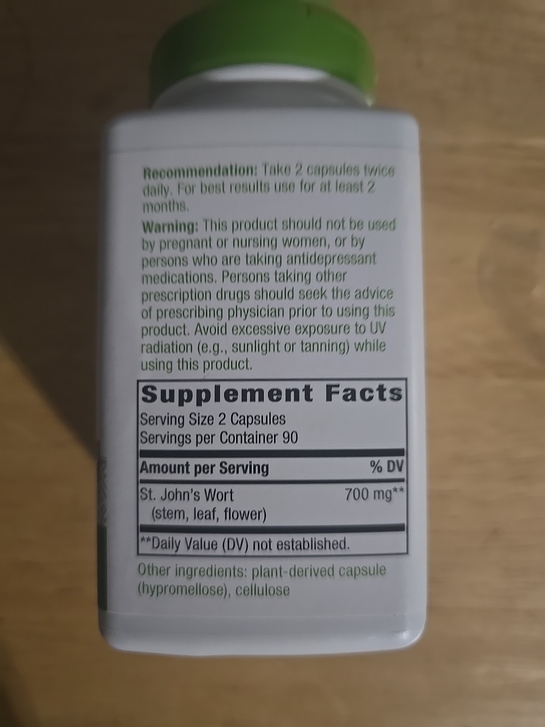 Nature’s Way St. John’s Wort 180 Vegan Caps Promotes Positive Mood Exp 3/2026